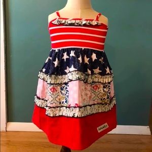 Cheeky Plum Patriotic Tiered Dress